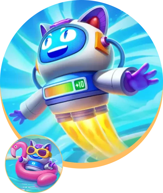 RoboCat kaszin&oacute; kabalafigura &eacute;s platform &aacute;ttekint&eacute;s