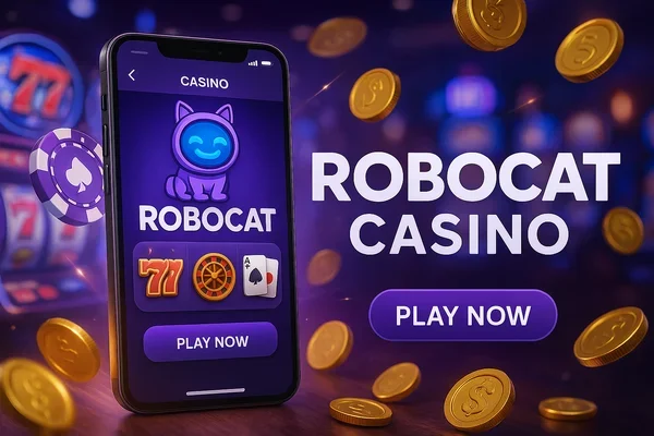 RoboCat kaszinó mobiltelefonon — játssz most a hivatalos applikáción