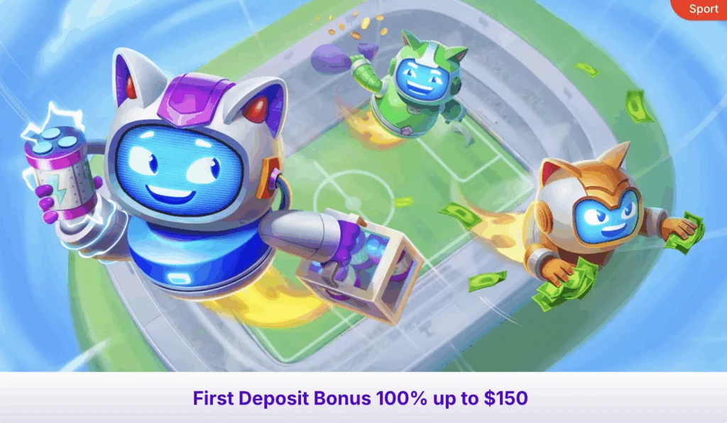 RoboCat sport első befizetési bónusz részletei